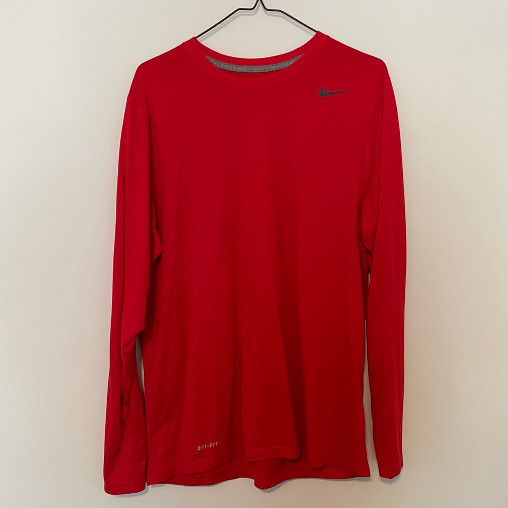 Nike Mens Large Dri-Fit Long Sleeve Shirt!